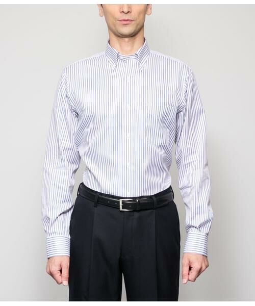 NEWYORKER / ニューヨーカー シャツ・ブラウス | NY CARE FREE オルタネイトストライプ 長袖ボタンダウンシャツ | 詳細8
