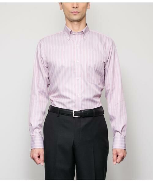 NEWYORKER / ニューヨーカー シャツ・ブラウス | NY CARE FREE マルチストライプ 長袖ボタンダウンシャツ | 詳細1