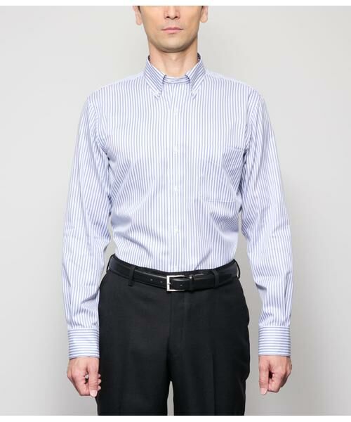 NEWYORKER / ニューヨーカー シャツ・ブラウス | NY CARE FREE ストライプ 長袖ボタンダウンシャツ | 詳細1
