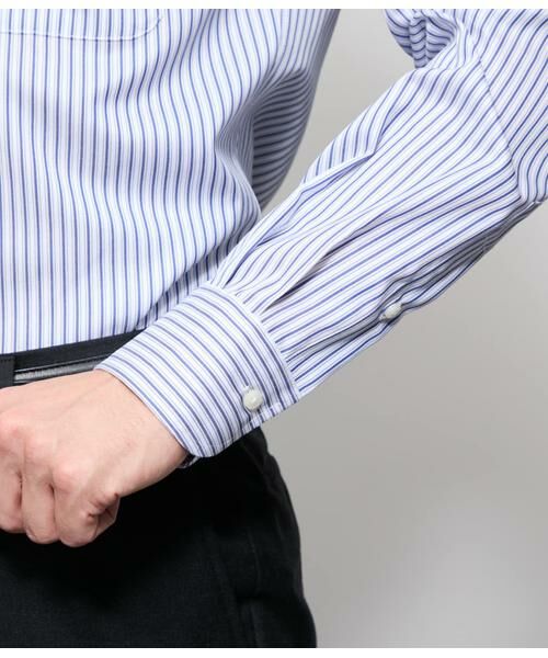 NEWYORKER / ニューヨーカー シャツ・ブラウス | NY CARE FREE ストライプ 長袖ボタンダウンシャツ | 詳細4