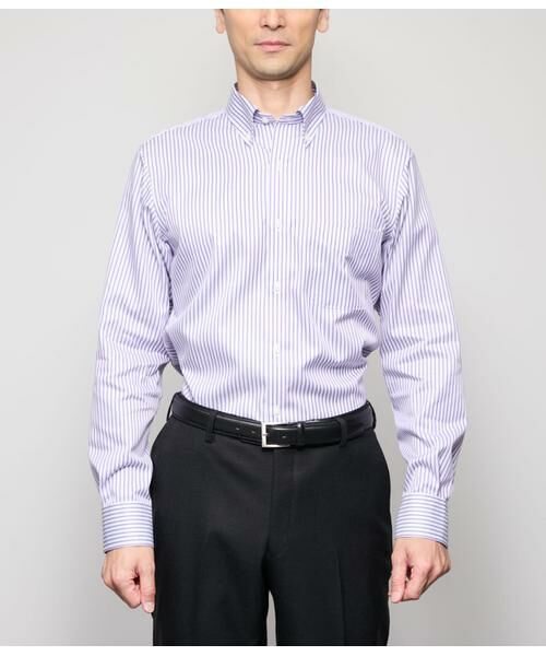 NEWYORKER / ニューヨーカー シャツ・ブラウス | NY CARE FREE ストライプ 長袖ボタンダウンシャツ | 詳細8