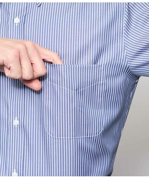NEWYORKER / ニューヨーカー シャツ・ブラウス | NY CARE FREE リバーストライプ 長袖ボタンダウンシャツ | 詳細3