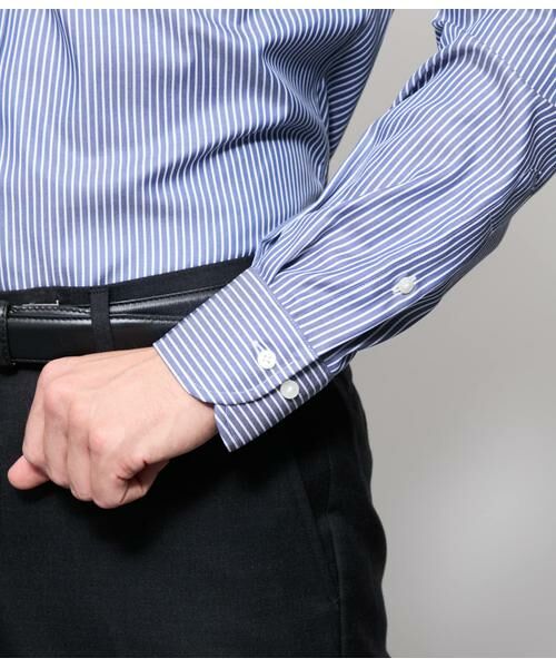 NEWYORKER / ニューヨーカー シャツ・ブラウス | NY CARE FREE リバーストライプ 長袖ボタンダウンシャツ | 詳細4