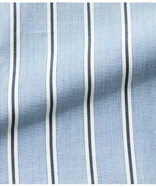 NEWYORKER / ニューヨーカー シャツ・ブラウス | ハケメストライプ 長袖 スタンドカラーオーバーサイズシャツ | 詳細6
