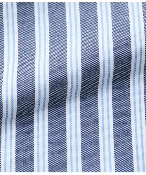NEWYORKER / ニューヨーカー シャツ・ブラウス | オックス オルタネイトストライプ 長袖ショートボタンダウンシャツ | 詳細8