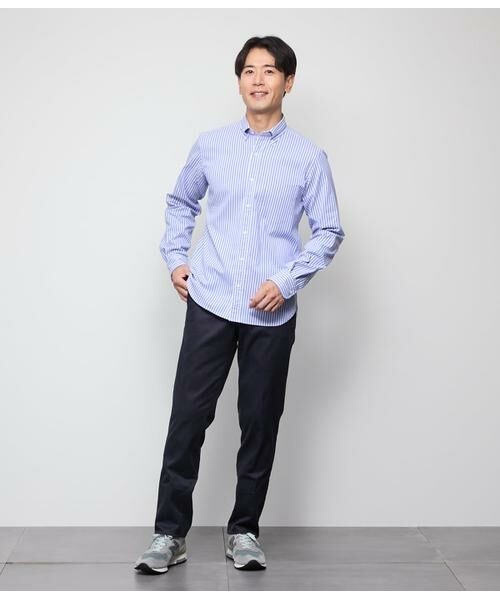 NEWYORKER / ニューヨーカー シャツ・ブラウス | オックス ロンドンストライプ 長袖ショートボタンダウンシャツ | 詳細5