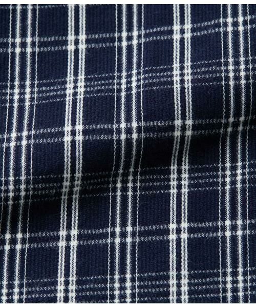 NEWYORKER / ニューヨーカー シャツ・ブラウス | ピケ チェック 長袖ショートボタンダウンシャツ | 詳細6