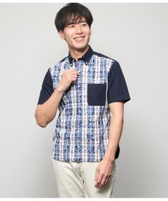 NEWYORKER / ニューヨーカー シャツ・ブラウス | ペイズリーニューヨーカータータン 半袖ショートボタンダウンシャツ