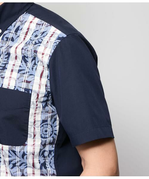 NEWYORKER / ニューヨーカー シャツ・ブラウス | ペイズリーニューヨーカータータン 半袖ショートボタンダウンシャツ | 詳細6