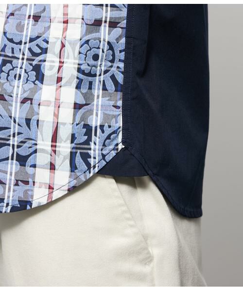 NEWYORKER / ニューヨーカー シャツ・ブラウス | ペイズリーニューヨーカータータン 半袖ショートボタンダウンシャツ | 詳細7