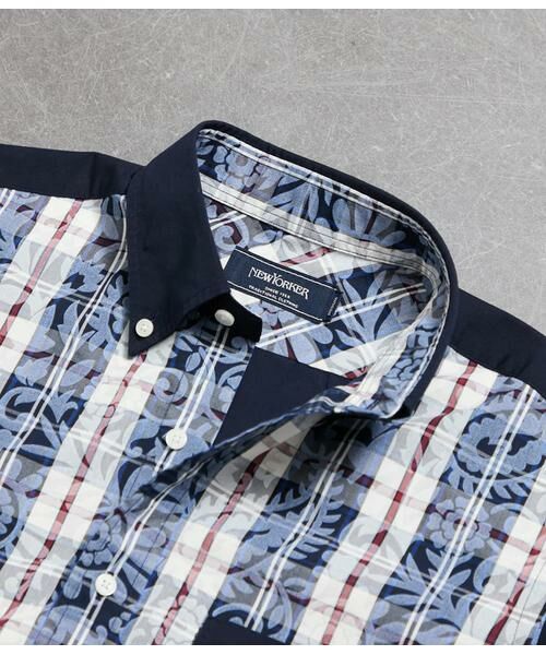 NEWYORKER / ニューヨーカー シャツ・ブラウス | ペイズリーニューヨーカータータン 半袖ショートボタンダウンシャツ | 詳細8