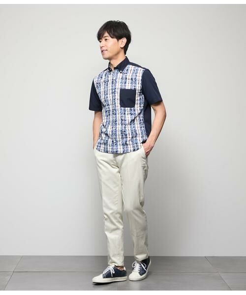 NEWYORKER / ニューヨーカー シャツ・ブラウス | ペイズリーニューヨーカータータン 半袖ショートボタンダウンシャツ | 詳細9