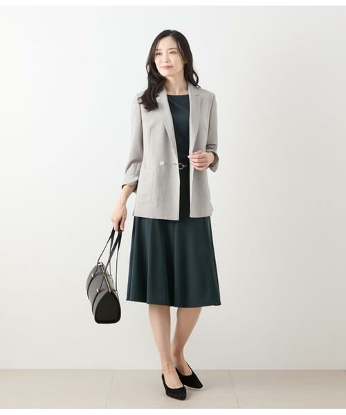 NEWYORKER / ニューヨーカー テーラードジャケット | ドライライトクロス Wブレストジャケット | 詳細11