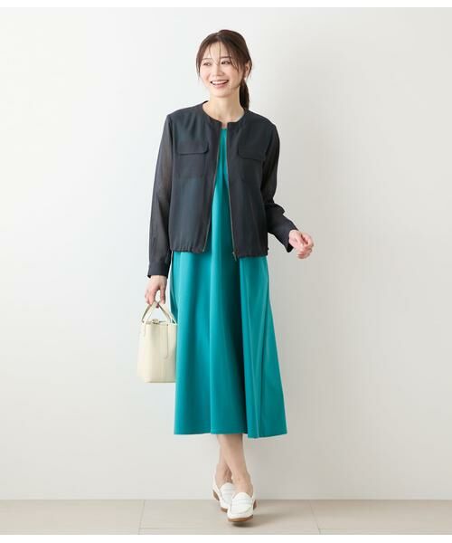 NEWYORKER / ニューヨーカー レザーブルゾン・ジャケット | リサイクルポリエステルシアーローン ジップアップブルゾン | 詳細10