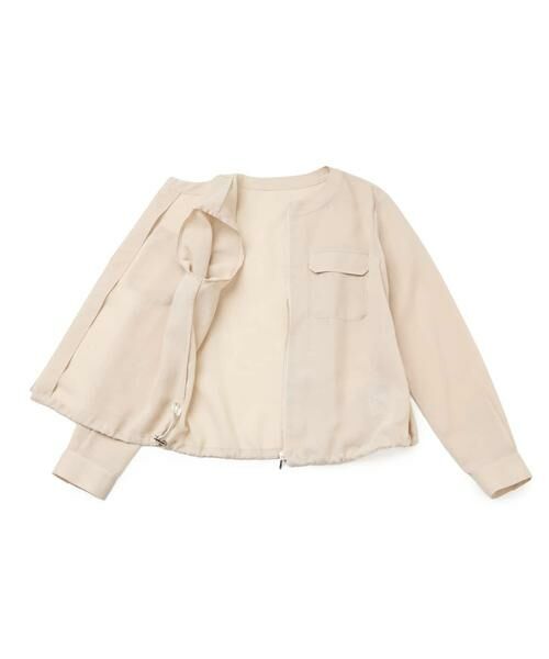 NEWYORKER / ニューヨーカー レザーブルゾン・ジャケット | リサイクルポリエステルシアーローン ジップアップブルゾン | 詳細4