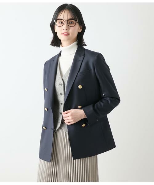 NEWYORKER / ニューヨーカー テーラードジャケット | ウールネップツィード Vネックベスト | 詳細10