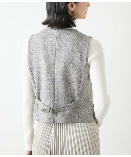 NEWYORKER / ニューヨーカー テーラードジャケット | ウールネップツィード Vネックベスト | 詳細2