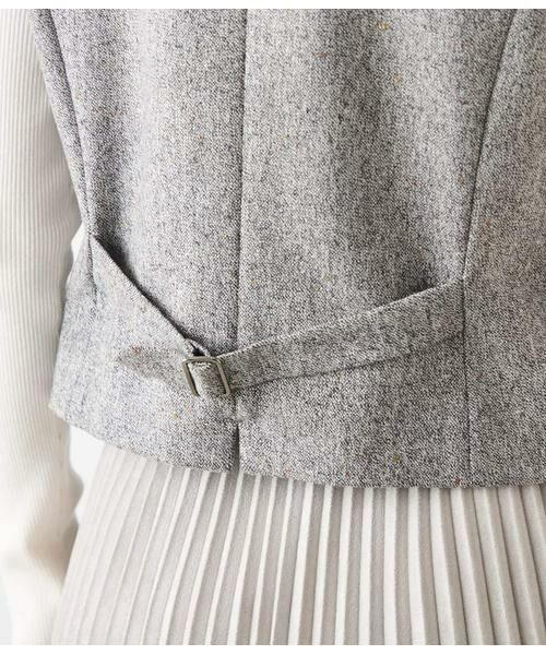 NEWYORKER / ニューヨーカー テーラードジャケット | ウールネップツィード Vネックベスト | 詳細5