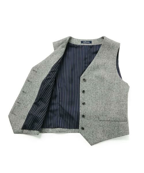 NEWYORKER / ニューヨーカー テーラードジャケット | ウールネップツィード Vネックベスト | 詳細6