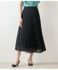 NEWYORKER / ニューヨーカー ミニ・ひざ丈スカート | リサイクルポリエステルシアーローン プリーツスカート