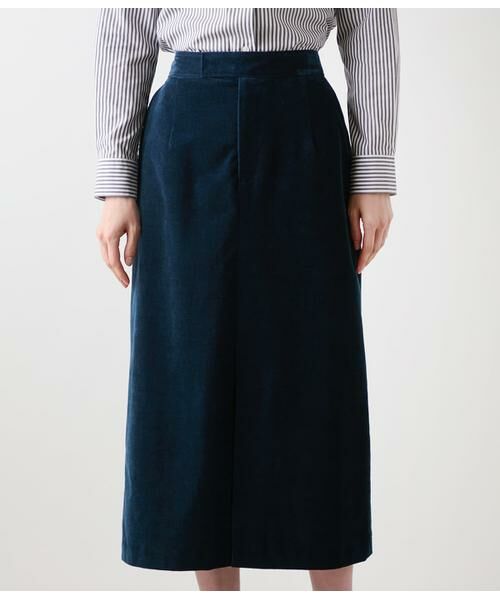 NEWYORKER / ニューヨーカー ミニ・ひざ丈スカート | ライトコール ストレートスカート | 詳細12