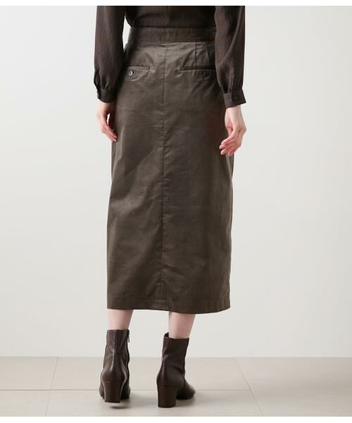 NEWYORKER / ニューヨーカー ミニ・ひざ丈スカート | ライトコール ストレートスカート | 詳細2