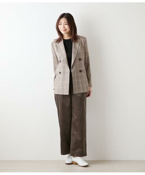 NEWYORKER / ニューヨーカー チノ・ワークパンツ | ライトコール ワイドパンツ | 詳細8