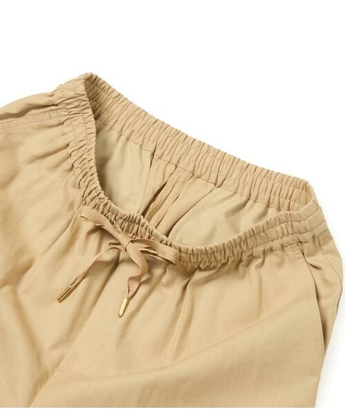 NEWYORKER / ニューヨーカー チノ・ワークパンツ | リネン混プレーンウィーブ ドロストイージーパンツ | 詳細5