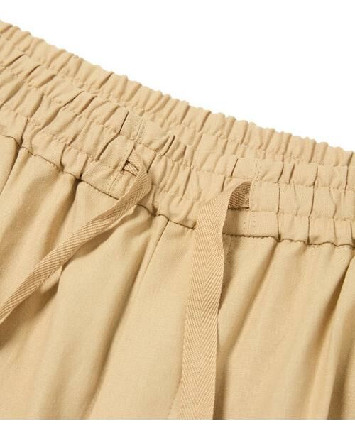 NEWYORKER / ニューヨーカー チノ・ワークパンツ | リネン混プレーンウィーブ ドロストイージーパンツ | 詳細6
