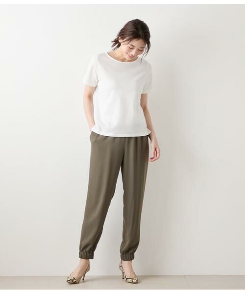 NEWYORKER / ニューヨーカー チノ・ワークパンツ | ポリエステルダブルクロス テーパードジョガーパンツ | 詳細12