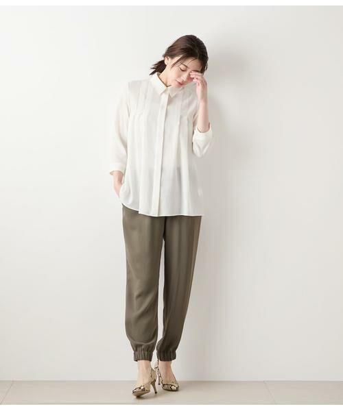 NEWYORKER / ニューヨーカー チノ・ワークパンツ | ポリエステルダブルクロス テーパードジョガーパンツ | 詳細14