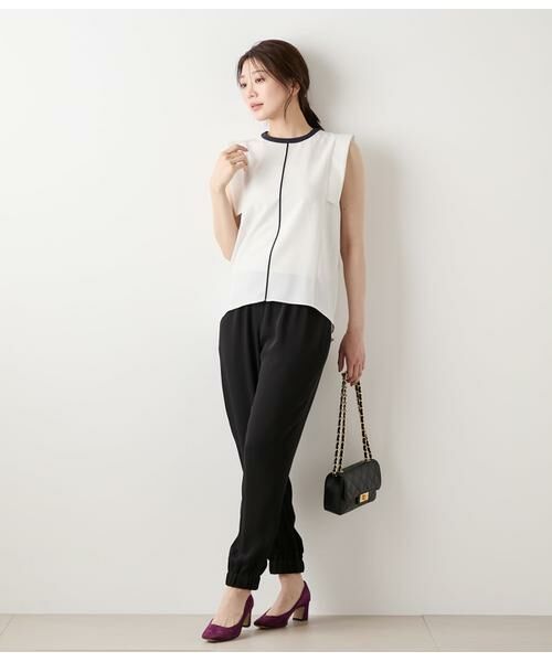 NEWYORKER / ニューヨーカー チノ・ワークパンツ | ポリエステルダブルクロス テーパードジョガーパンツ | 詳細9