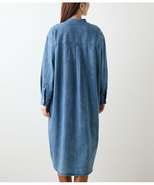 NEWYORKER / ニューヨーカー ミニ丈・ひざ丈ワンピース | EDWIN 6.5オンス デニムシャツワンピース | 詳細2
