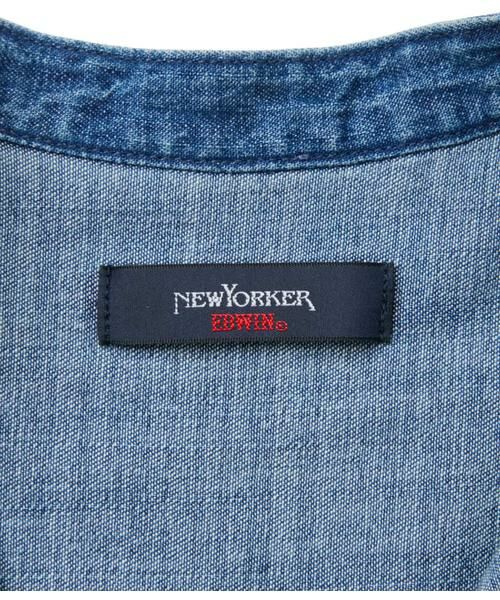NEWYORKER / ニューヨーカー ミニ丈・ひざ丈ワンピース | EDWIN 6.5オンス デニムシャツワンピース | 詳細7