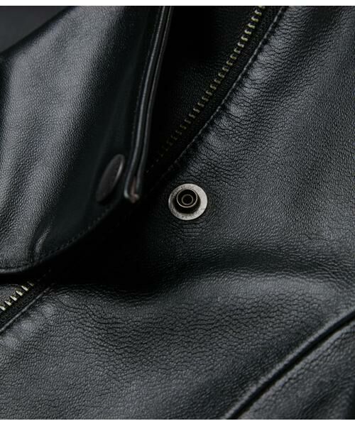 NEWYORKER / ニューヨーカー その他アウター | ゴートレザー ダブルブレストライダースジャケット | 詳細12