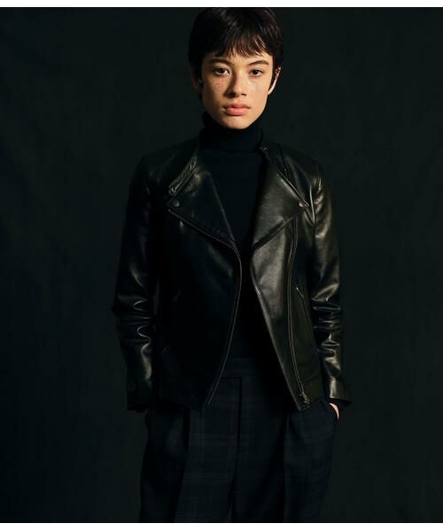 NEWYORKER / ニューヨーカー その他アウター | ゴートレザー ダブルブレストライダースジャケット | 詳細14