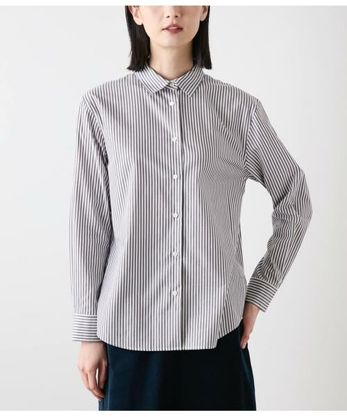 NEWYORKER / ニューヨーカー シャツ・ブラウス | ロンドンストライプ レギュラーカラー長袖シャツ | 詳細1