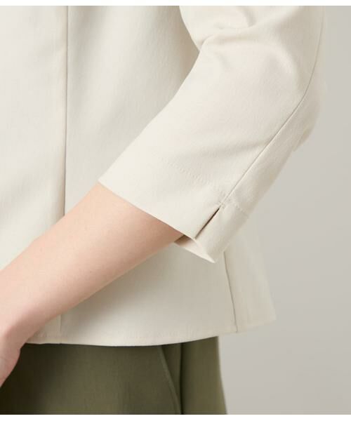 NEWYORKER / ニューヨーカー シャツ・ブラウス | リネンライクストレッチ ノーカラーブラウス | 詳細3