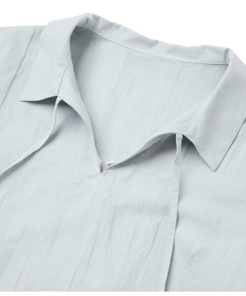 NEWYORKER / ニューヨーカー シャツ・ブラウス | コットンリネンドビーストライプ プルオーバーブラウス | 詳細5