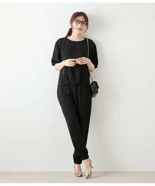 NEWYORKER / ニューヨーカー シャツ・ブラウス | ポリエステルダブルクロス フロントギャザーブラウス | 詳細3