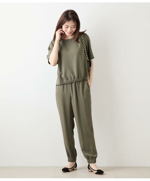 NEWYORKER / ニューヨーカー シャツ・ブラウス | ポリエステルダブルクロス フロントギャザーブラウス | 詳細8