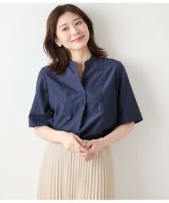 NEWYORKER / ニューヨーカー シャツ・ブラウス | TCライトタンブラー 5分袖ビブフロントスキッパーシャツ