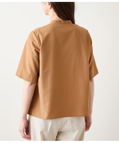 NEWYORKER / ニューヨーカー シャツ・ブラウス | TCライトタンブラー 5分袖ビブフロントスキッパーシャツ | 詳細2