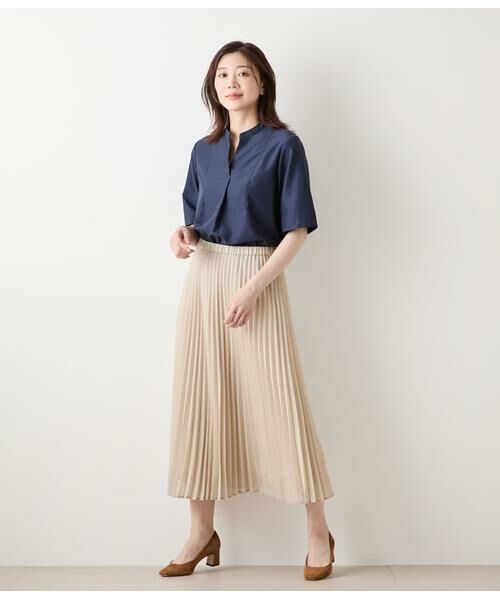 NEWYORKER / ニューヨーカー シャツ・ブラウス | TCライトタンブラー 5分袖ビブフロントスキッパーシャツ | 詳細6