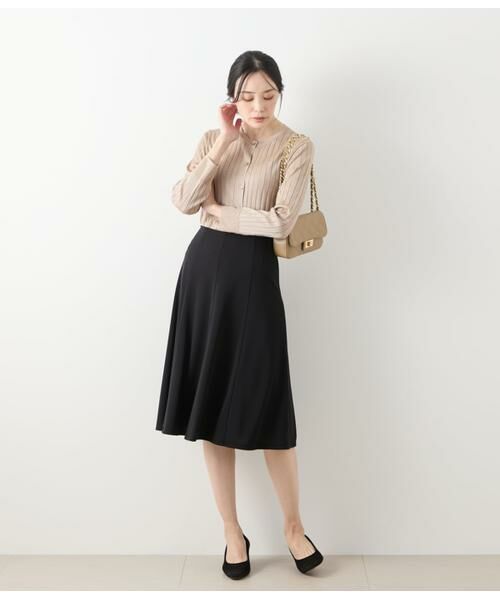 NEWYORKER / ニューヨーカー カーディガン・ボレロ | ヴィスコースポリエステル ワイドリブ9分袖クル―ネックカーディガン | 詳細19