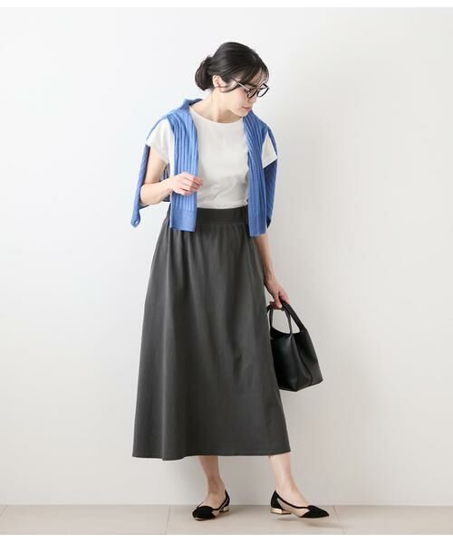 NEWYORKER / ニューヨーカー カーディガン・ボレロ | ヴィスコースポリエステル ワイドリブ9分袖クル―ネックカーディガン | 詳細8