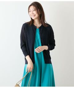 NEWYORKER / ニューヨーカー カーディガン・ボレロ | TCホールガーメント(R)  透かし柄カーディガン