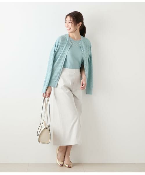 NEWYORKER / ニューヨーカー カーディガン・ボレロ | TCホールガーメント(R)  透かし柄カーディガン | 詳細3