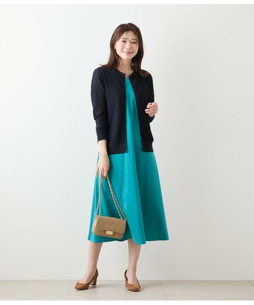NEWYORKER / ニューヨーカー カーディガン・ボレロ | TCホールガーメント(R)  透かし柄カーディガン | 詳細9