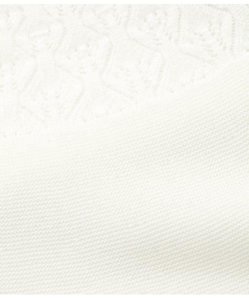 NEWYORKER / ニューヨーカー ニット・セーター | TCホールガーメント(R)  求心透かし柄5分袖プルオーバー | 詳細10